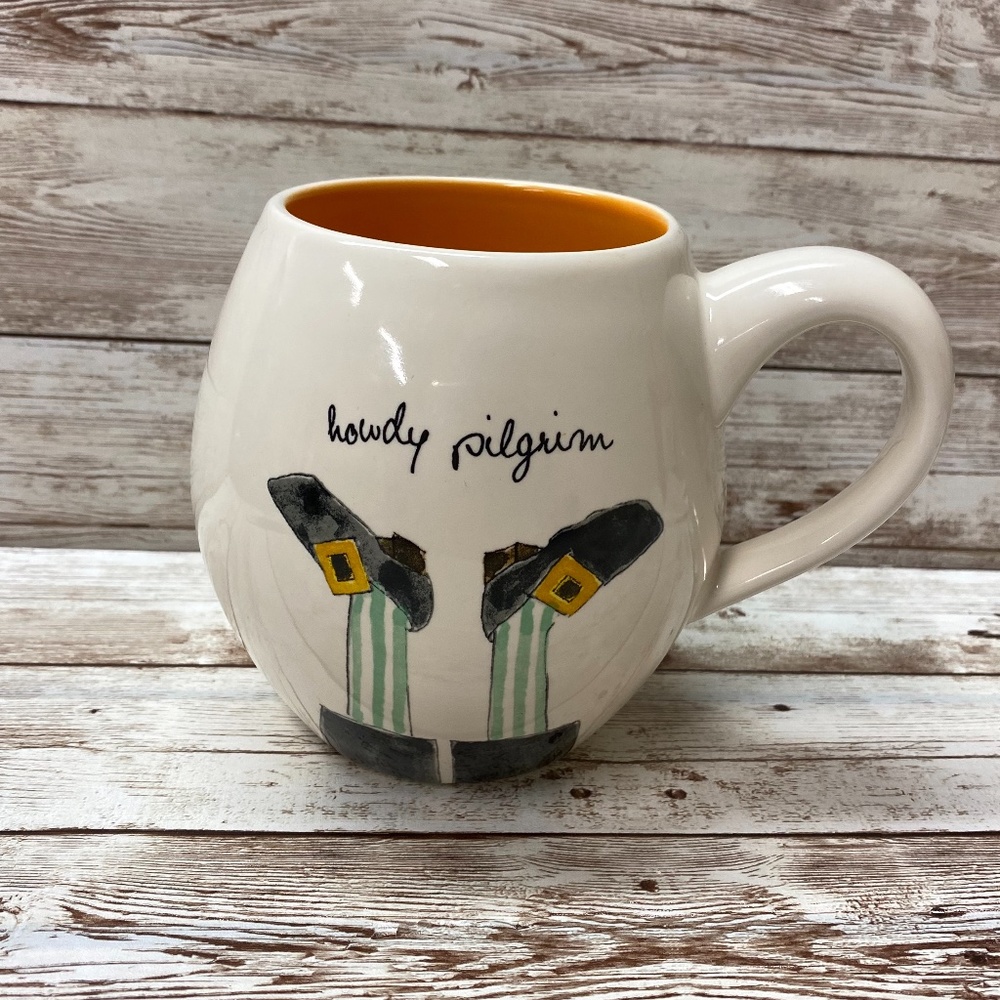 Rae Dunn Howdy Pilgrim Coffee Mug